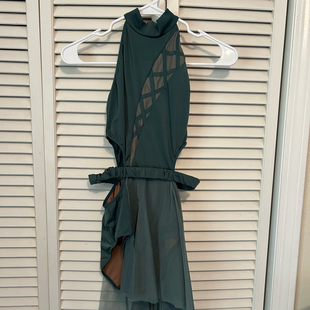 Dark Green Contemporary Dance Costume Size Adult Small